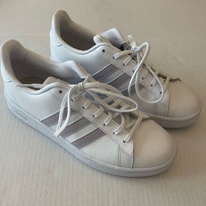 Adidas shoes - lavender stripes